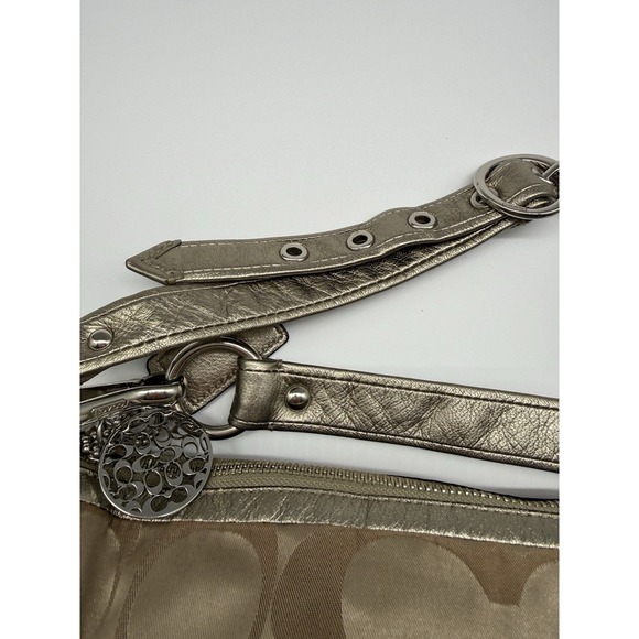 COACH Signature Large Tan Hobo Shoulder Bag 12676 - Picture 14 of 16